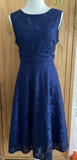Jolie Moi Navy Lace Occasion