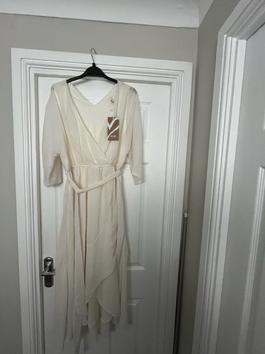 Bnwt cream midi - dress, size