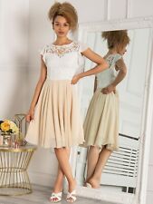 Jolie Moi Contrast Lace Skater