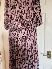 Jolie Moi Pink Leopard Dress